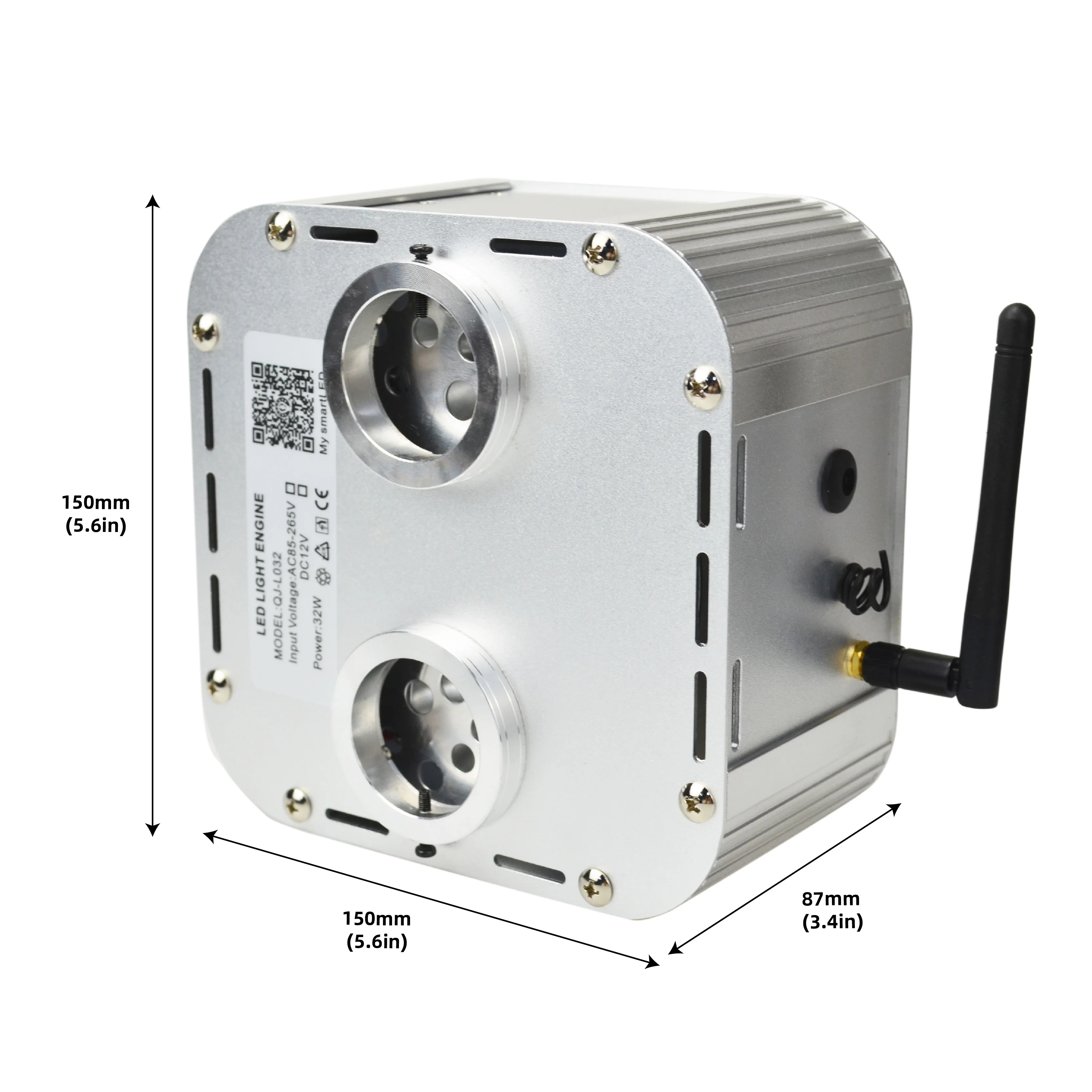 Double Head Twinkle 32W Touch APP Bluetooth-compatible Music Color LED Light illuminator  Fiber Optic Light Engine