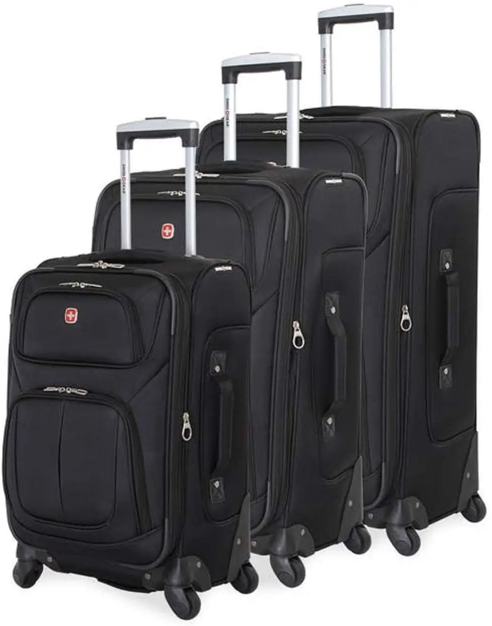 China Supplier Nylon Material Fashion 3PCS Luggage Suitcase