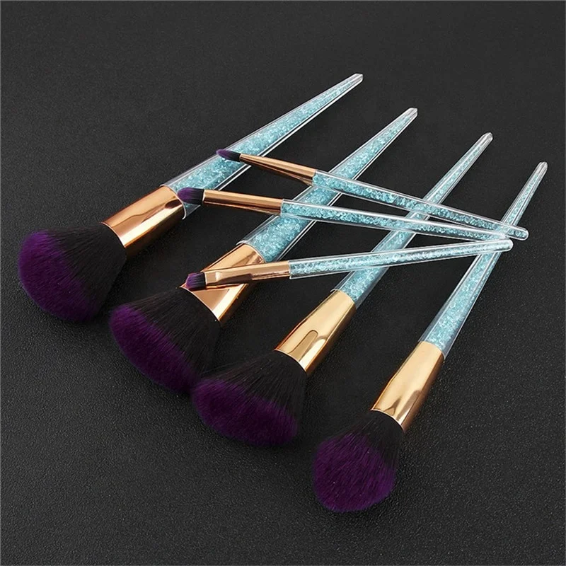 
New Design Cosmetic Makeup Brushes Customized 7Pcs Liquid Glitter Make Up Brushes Set 