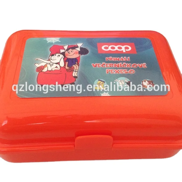 Plastic pp Single Layer Leakproof Fresh Food Home Product Natural Cartoon Bento Breakfast Storage Container Kids Lunch Box Set