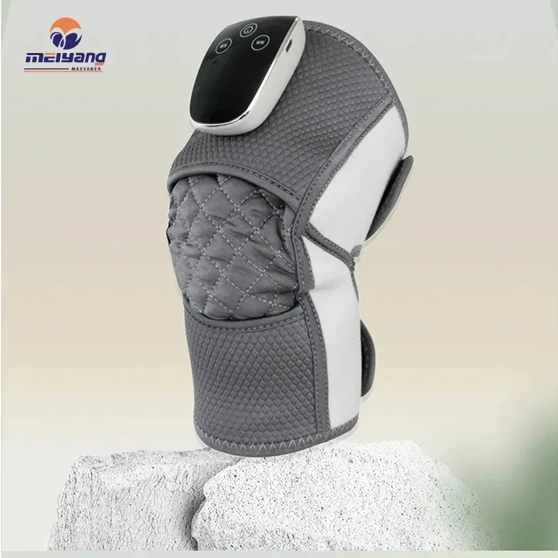 Meiyang Smart Heating Knee Joint Wrap Vibration Physiotherapy Electric Knee Massager With Heat
