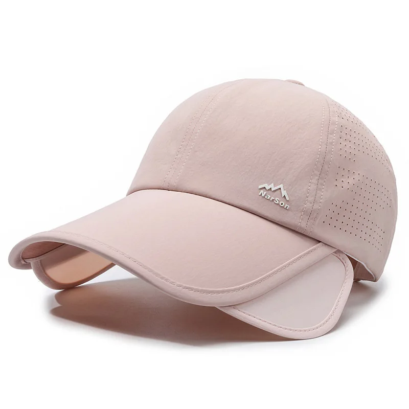 3D Embroidery Breathable Punched Peaked Travel Cap Quick-Drying Full Mesh Baseball Cap