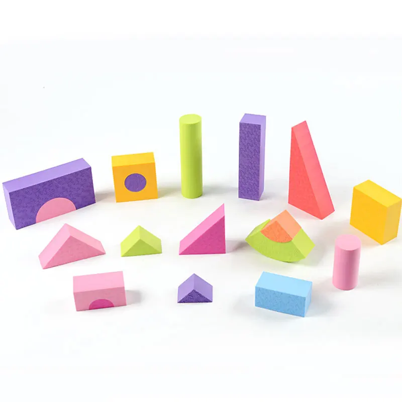 Красочные строительные блоки из вспененного этилвинилацетата игрушки для детей мягкие Обучающие Развивающие