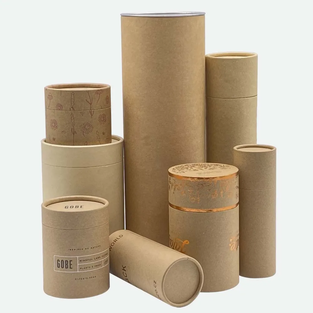 Упаковочная коробка из крафт-бумаги с прозрачным окном