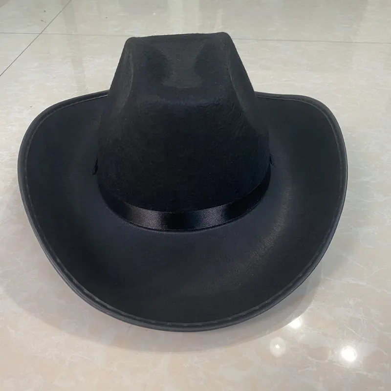 Western European Cowboy Hat Jazz Hat Retro Tibetan Cross-Border Felt Custom Hats
