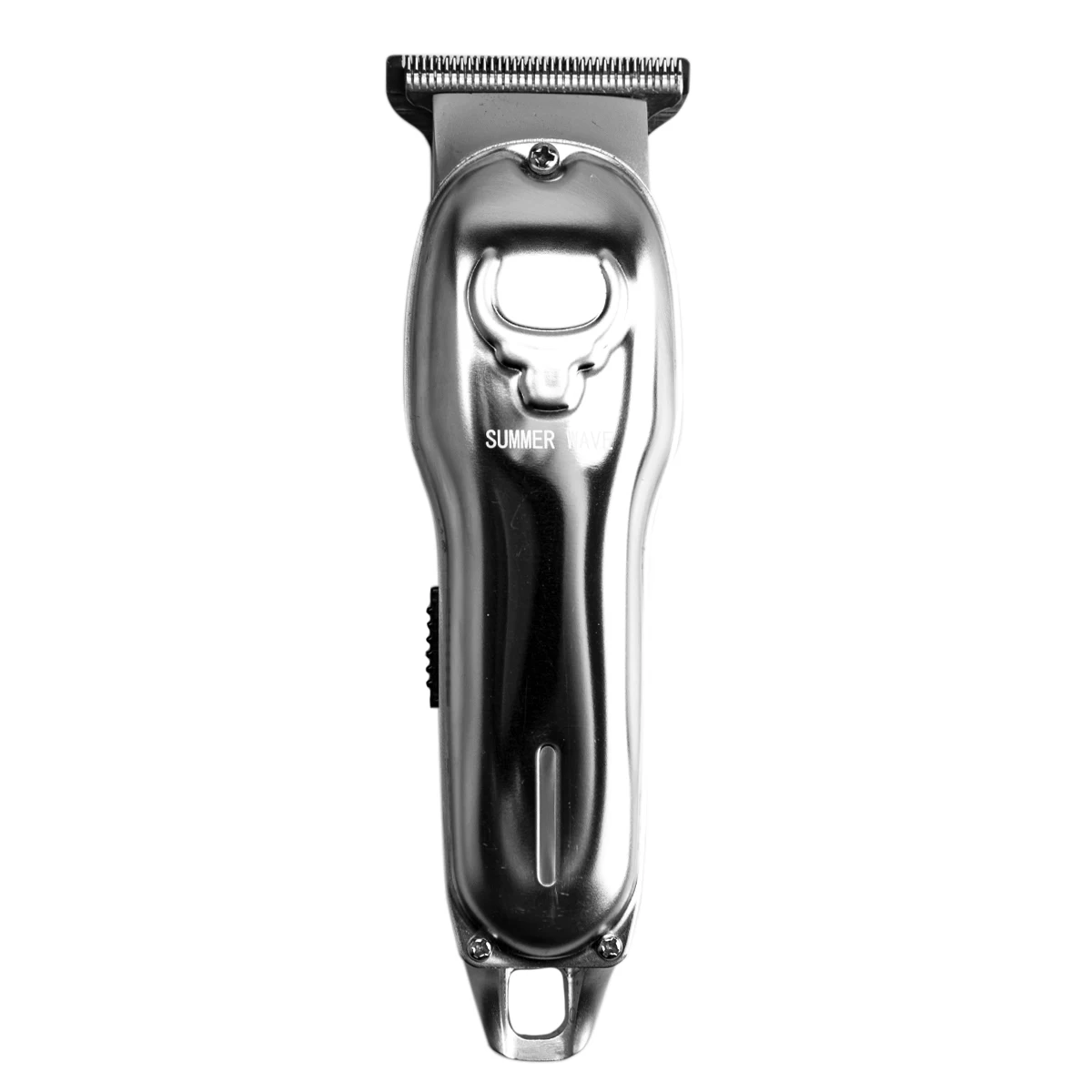 Mini Size Silver Color All Metal Housing Trimmer USB Charging zero Cutting for Tapering and Face Trimming