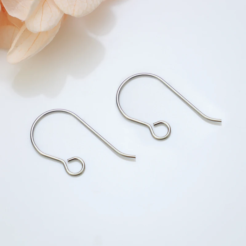 Titanium ear hook manufacturers wholesale earring wires accessories gr 23 Hypoallergenic earring hooks