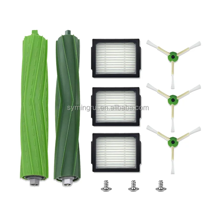 Replacement Parts for irobot Roombas i7 i4 E5 E6 E7 Series Vacuum Cleaner, Rubber Brushes HEPA Filters Edge-Sweeping Brushes