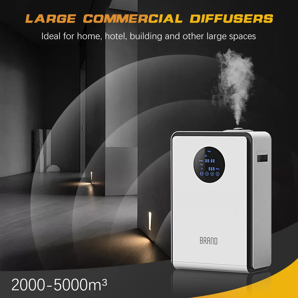 Professional Large Capacity 2000CBM Standalone HVAC System Perfume Waterless Essential Oil Aroma Diffuser Scent Air Machine