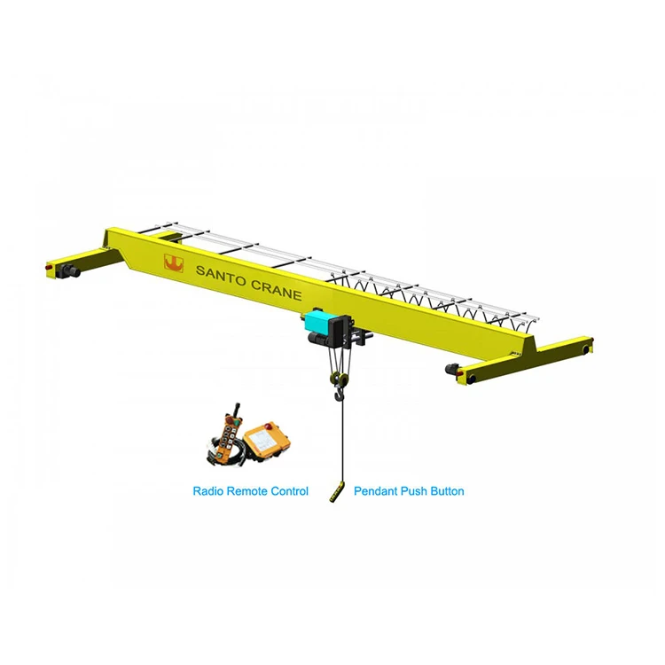 Manufacturer Price Rail Tracks Top Running 6 Direction Motion 10 Ton Bridge Crane Overhead Bridge Crane Automation
