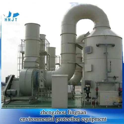 Tower type equipment for wet removal and purification of sulfur dioxide from industrial waste gas
