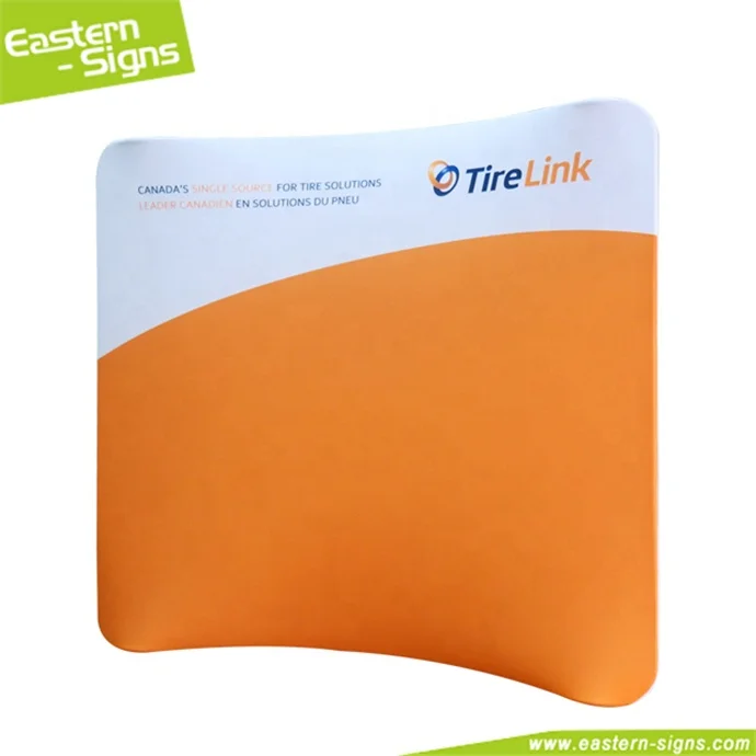 Custom floor standing aluminum fabric curved shape photography backdrops background for display