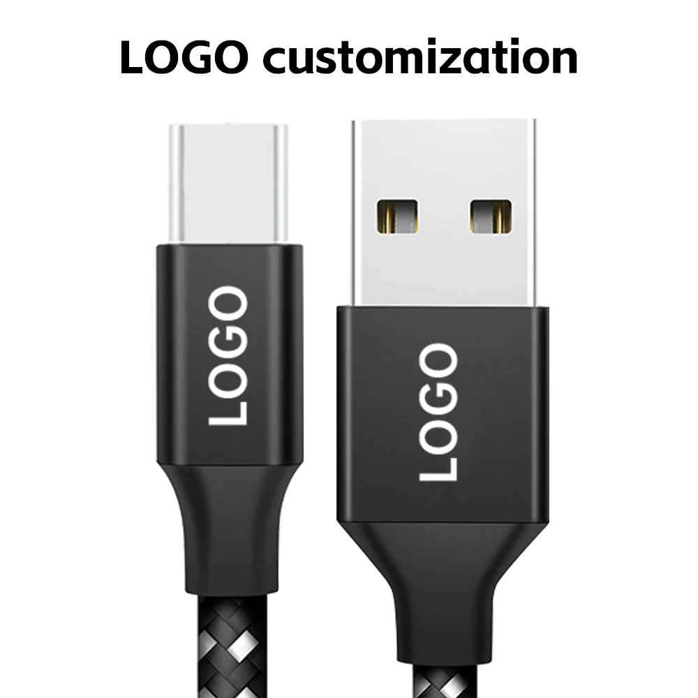 Hot Selling Pure Copper Nylon Braided Cable 1m/2m/3m Fast Charging Cables Type C Micro Port Data Cables