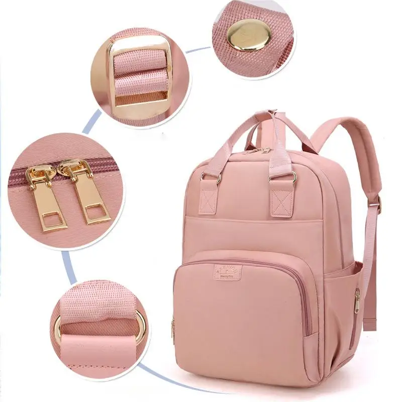 New Nappy Bag Wholesale Waterproof Stylish Mom Mummy Mommy Back Pack Babi Bag Travel Backpack Baby Diaper Bags For Mother