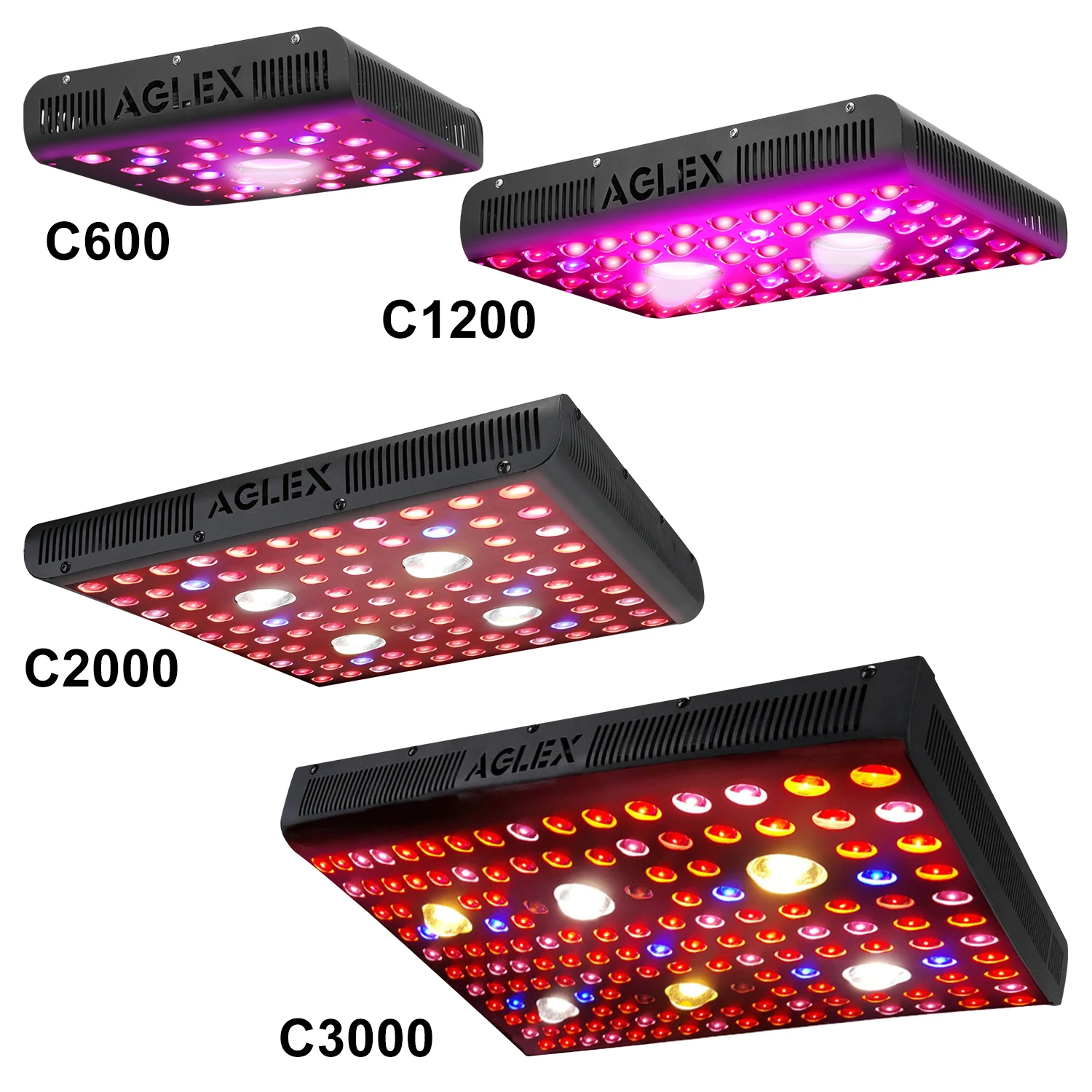  Aglex Новый COB LED Grow Light 600W 1200W 2000W 3000W 2020 horticuture светать светильник