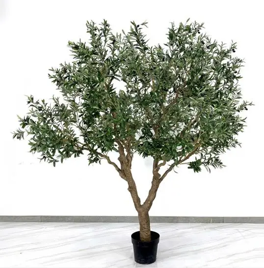 High quality 5ft 6ft 7ft 8ft 10feet faux plastic bonsai plant artificial olive tree with pot