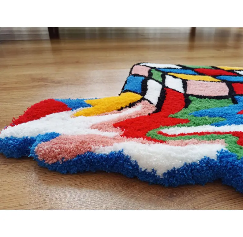 Non Slip Hand made Tufted 3D Modern Home Decor Carpets Door Mats Rug