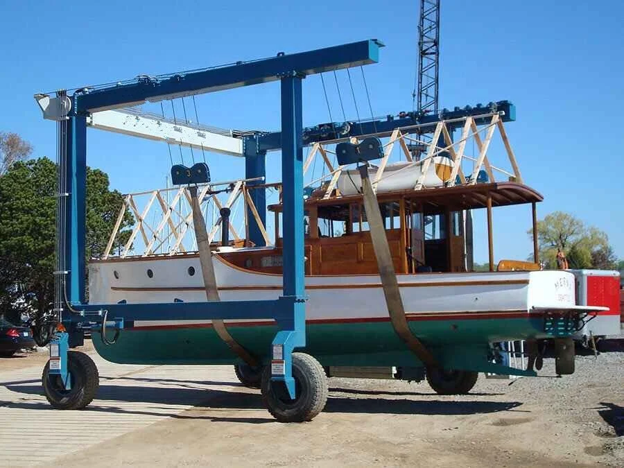 20 + 20 т двойной луч резиновые устал козлового крана