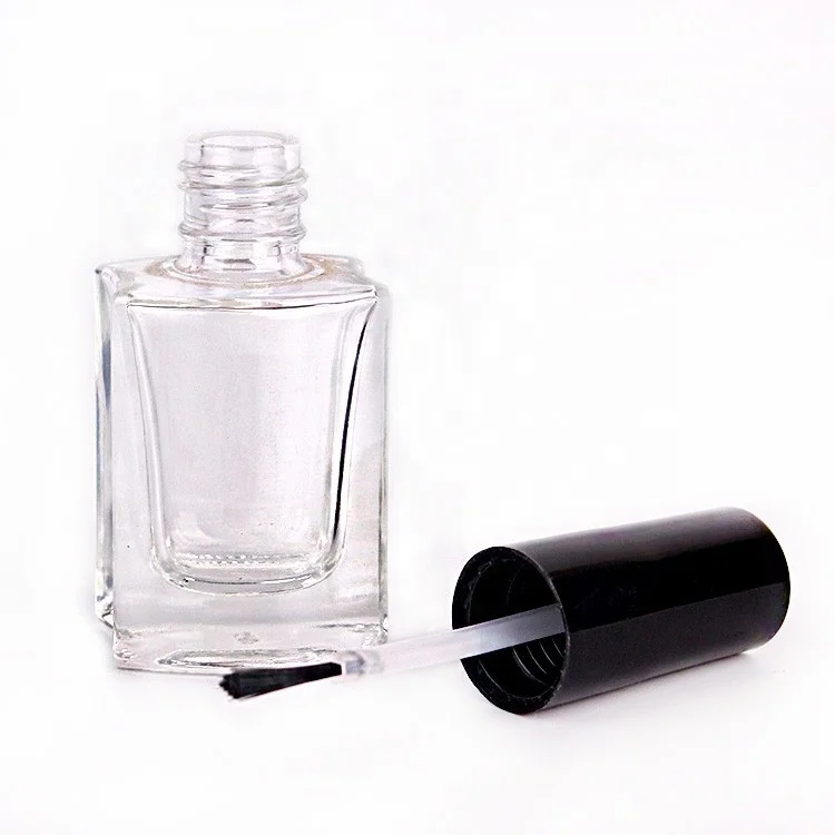 10ml Empty Nail Enamel Square Glass nail polish Bottle