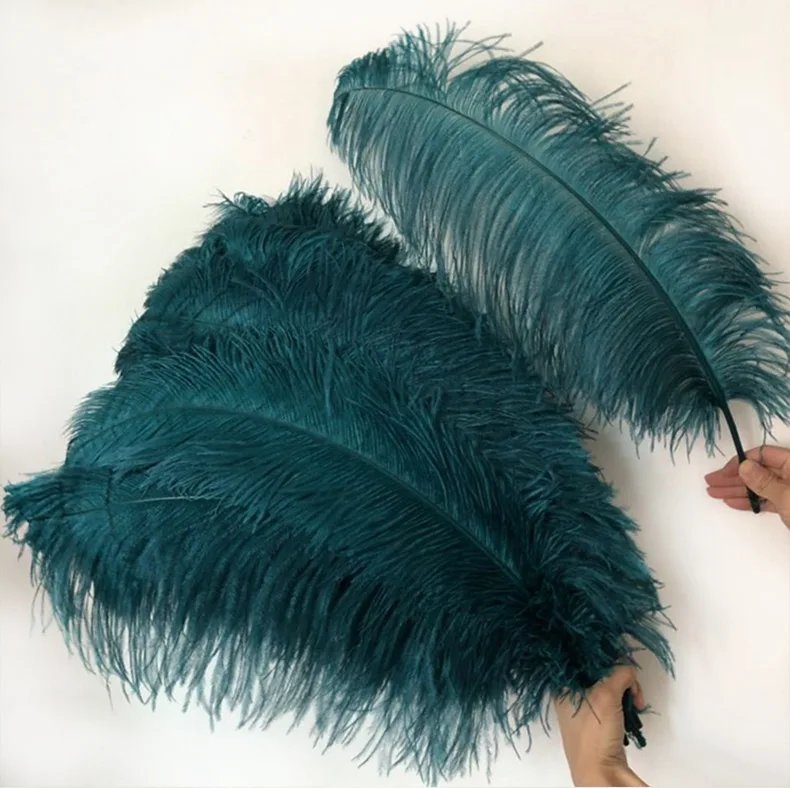 Colorful stunings ins style scenery display selfie photography props evening dress ostrich feather