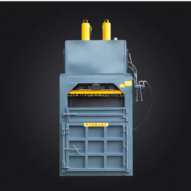 Used clothes scrap iron metal baler machine waste paper pet bottle hydraulic press baling machine