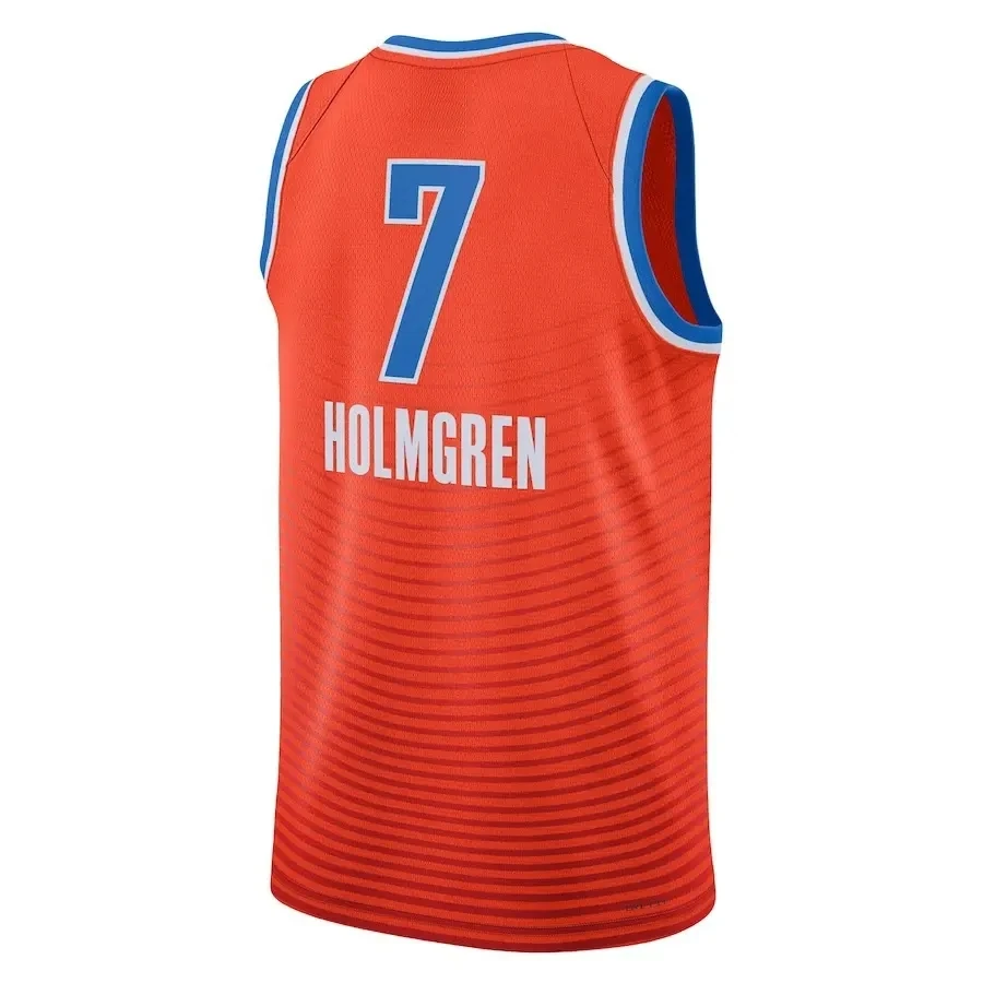 2024 новый сезон Мужская спортивная баскетбольная майка 2 Shai Gilgeous-Alexander 7 Holmgren 3 Josh Giddey America