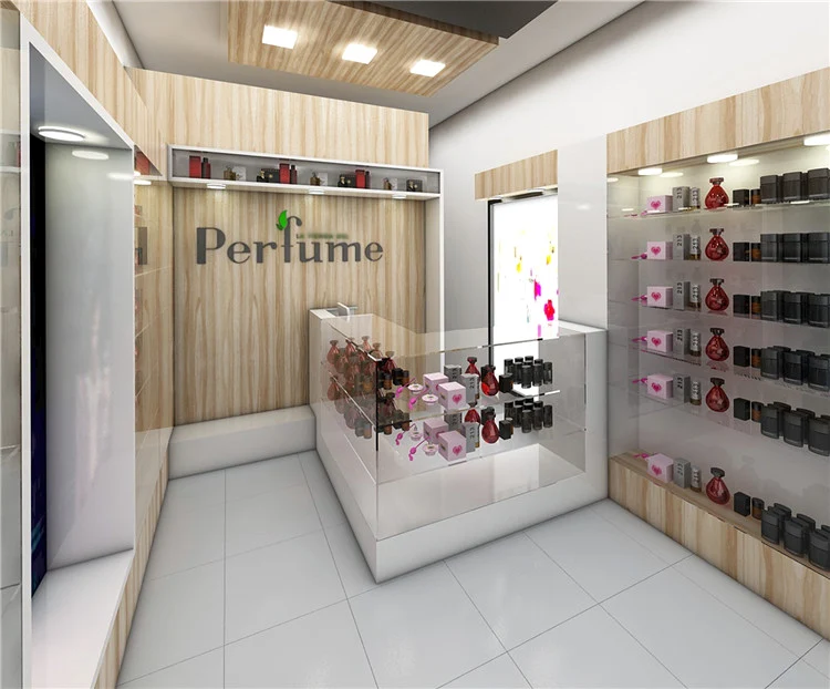 Top Selling wooden Acrylic display rack for perfume fashion profession design perfume shops design