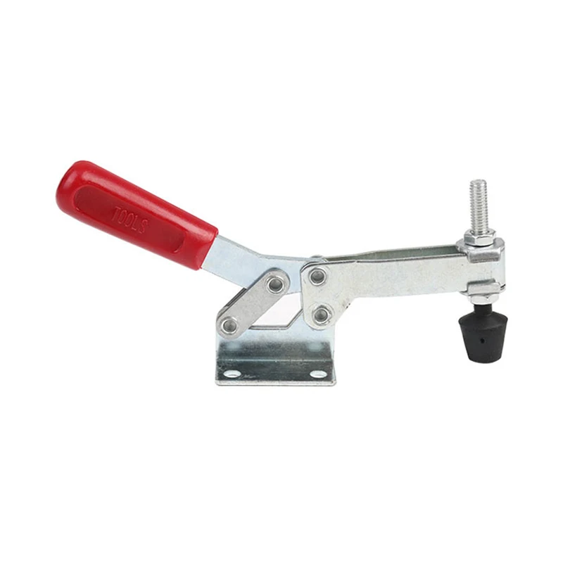 Metal Horizontal Toggle Clamp Fixture Woodworking Fixing Tool Heavy Duty Quick Release Clamp Antislip Clamping Device ZincPlated