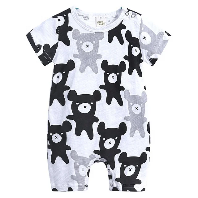 
Bamboo Cotton Baby Romper Breathable Knitted Cotton Pajamas For Infants Wholesale Summer New Design Children Clothing Short 