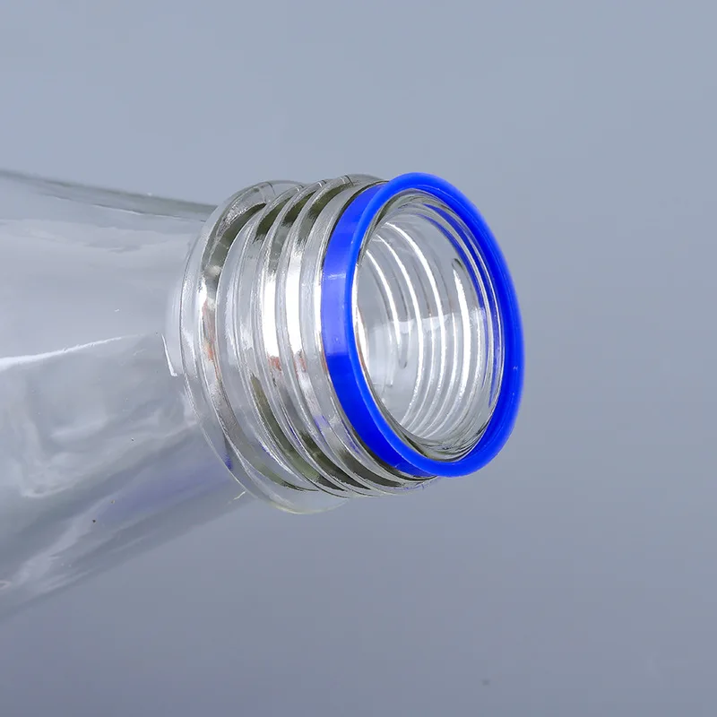 High quality 500ml 1000ml clear glass flat-bottomed conical laboratory flask 1L chemical reagent bottle with blue screw cap