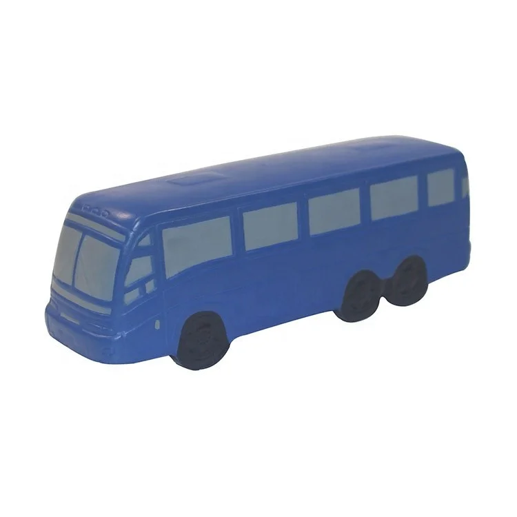 Customized Funny Hand Toy Anti pu foam Stress Relief Ball Custom Squeeze Toy Bus design