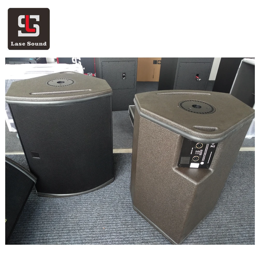 15-Inch Wooden Studio Monitor Speakers 2-Way Passive Coaxial Stage Floor Speaker with 1200W Output Power