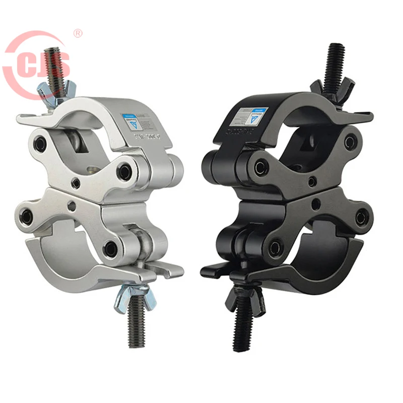 CJS5006U Tube 48-51mm Load 500kg Aluminum Stage Lighting Truss Display System Accessories Coupler Pipe Truss Clamp Hook