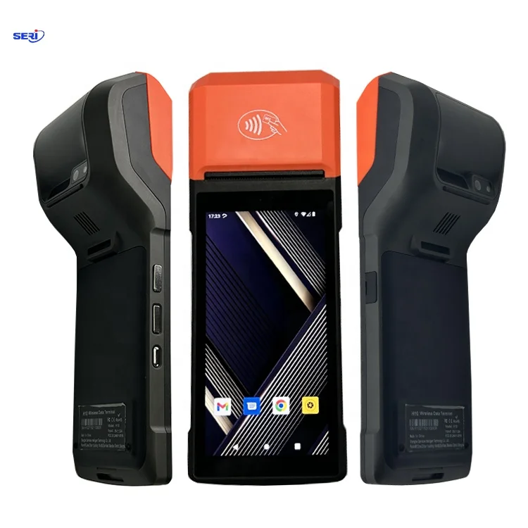 New 5.5 Inch Android 13 Portable Pos Machine 8-Core Handheld Android Pos Machine with Thermal Printer