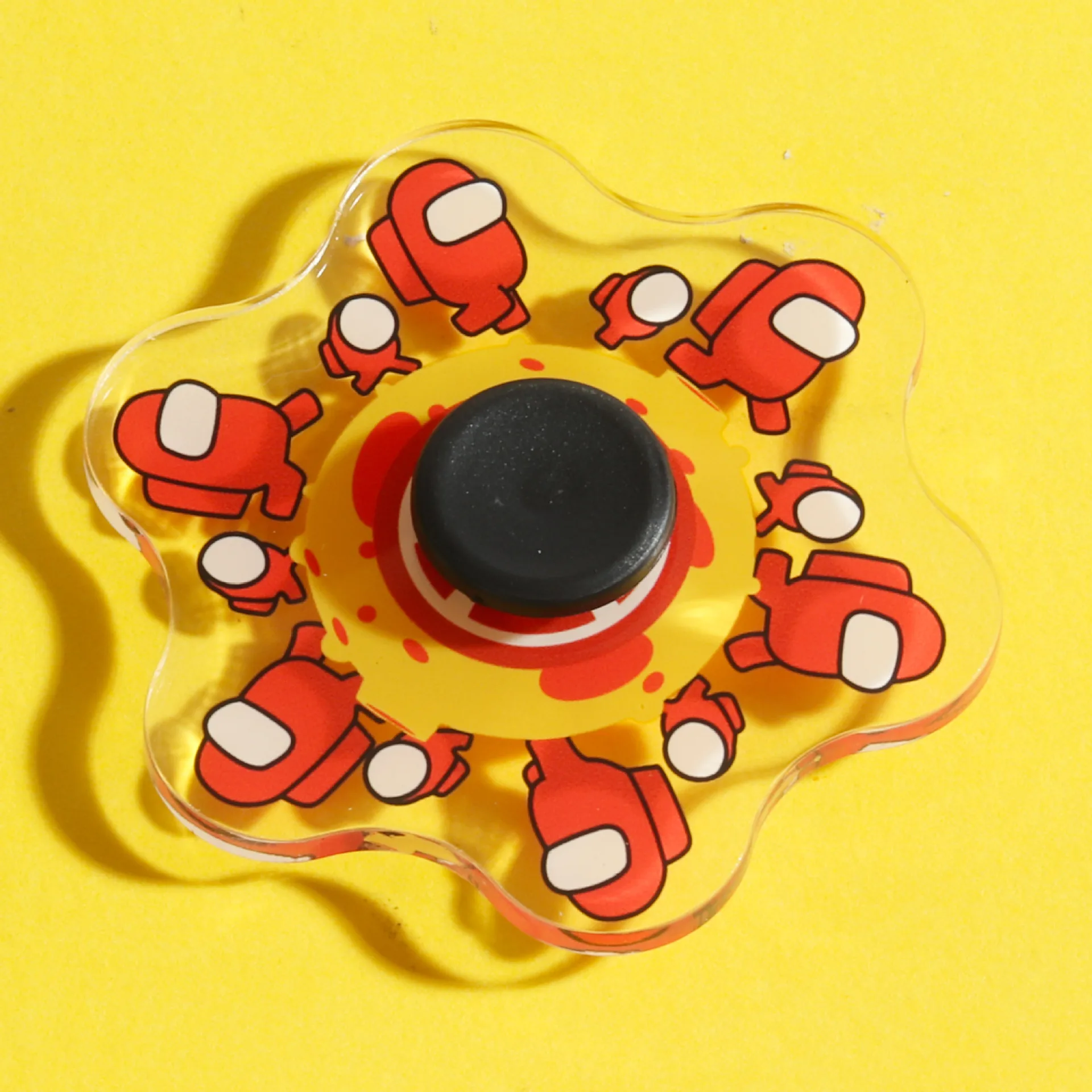 Japanese Cartoon Finger Spinner Dynamic Animation Fidget Toy Plastic Fingertip Gyro Stress Relief Spiral Twisty toy