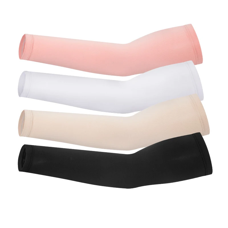 China Adults Ice Silk Skin-friendly Breathable Sunscreen UV Protection Arm Sleeves