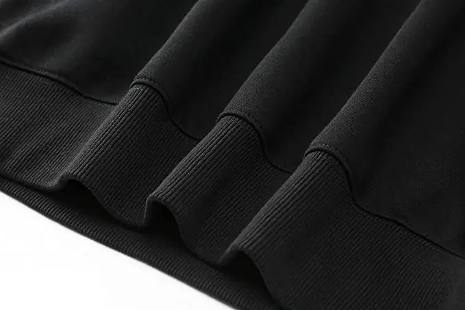 Hot Unisex Hip Hop black lovely women men Hooded  fleece cotton custom logo 3d puff printing hoodie