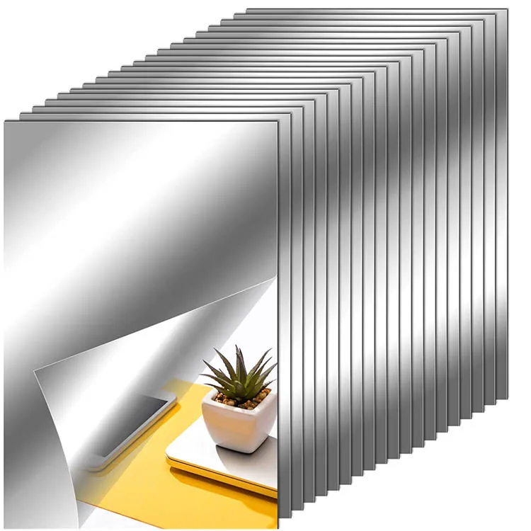 Zhengde Silver mirror acrylic board 1mm 2mm 3mm Laser Cutting espelho flexivel acrilico Cast Decor Flexible acrylic sheet