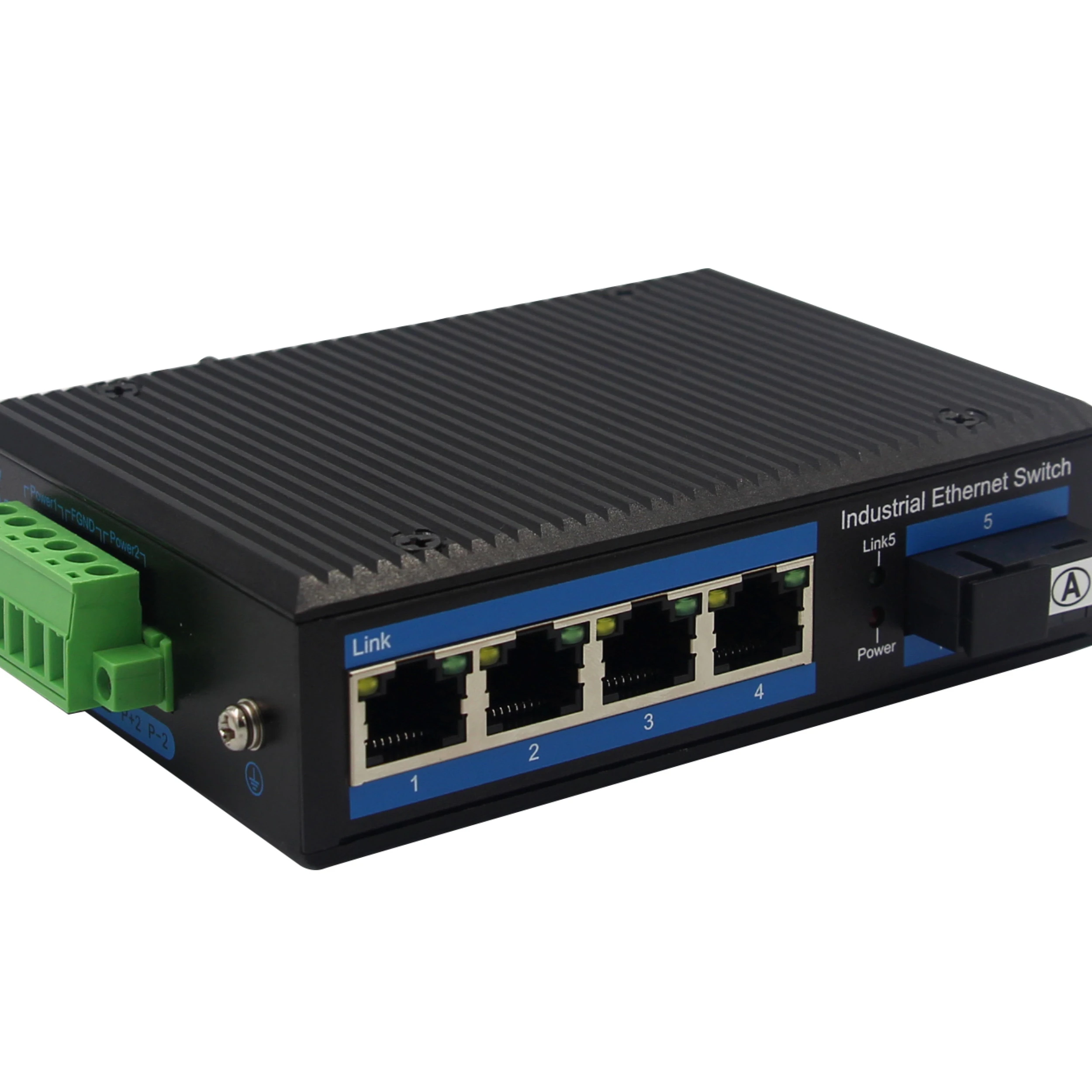 4*10/100/100mbps Rj45 Port 1*100basefx 1*9 Port 4+1 Port Industrial 100m Unmanaged Network Switch