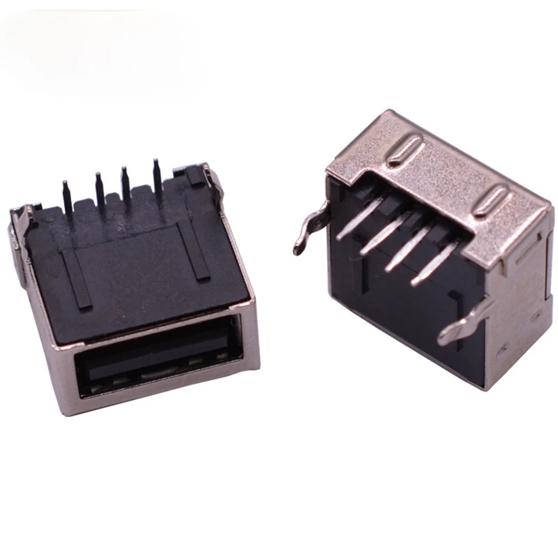 Гнездо YZ USB типа А, 90 градусов, все включено, ROHS, Защита окружающей среды, гнездо USB