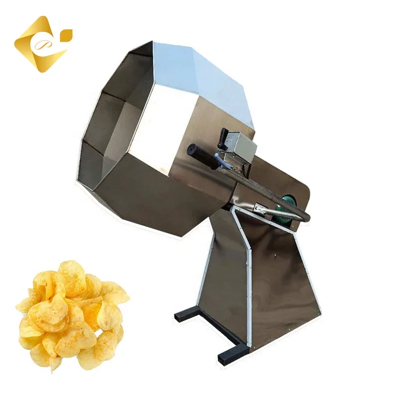 Peanut Seasoning Mixing Machine Nuts Sugar Caramel Seasoning Coating Machines Snack Food Drum Seasoning Machine