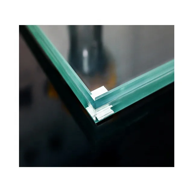 Building facades  5MM pvb 5MM clear flat tempered laminated glass for curtain wall railing ceiling