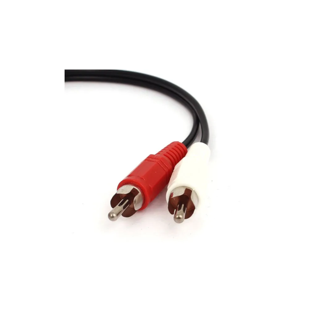 3.5mm Female Stereo to 2 RCA Male AV Audio Aux Cable Cord Adapter