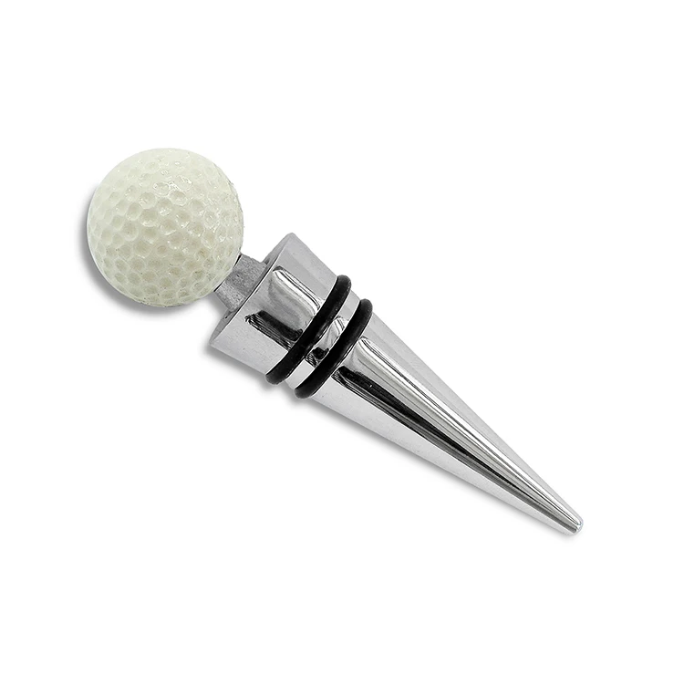 Novelty Wine Bottle Stopper 4Pcs Sport Ball Series Wine Bottle Stopper With Acrylic Rack