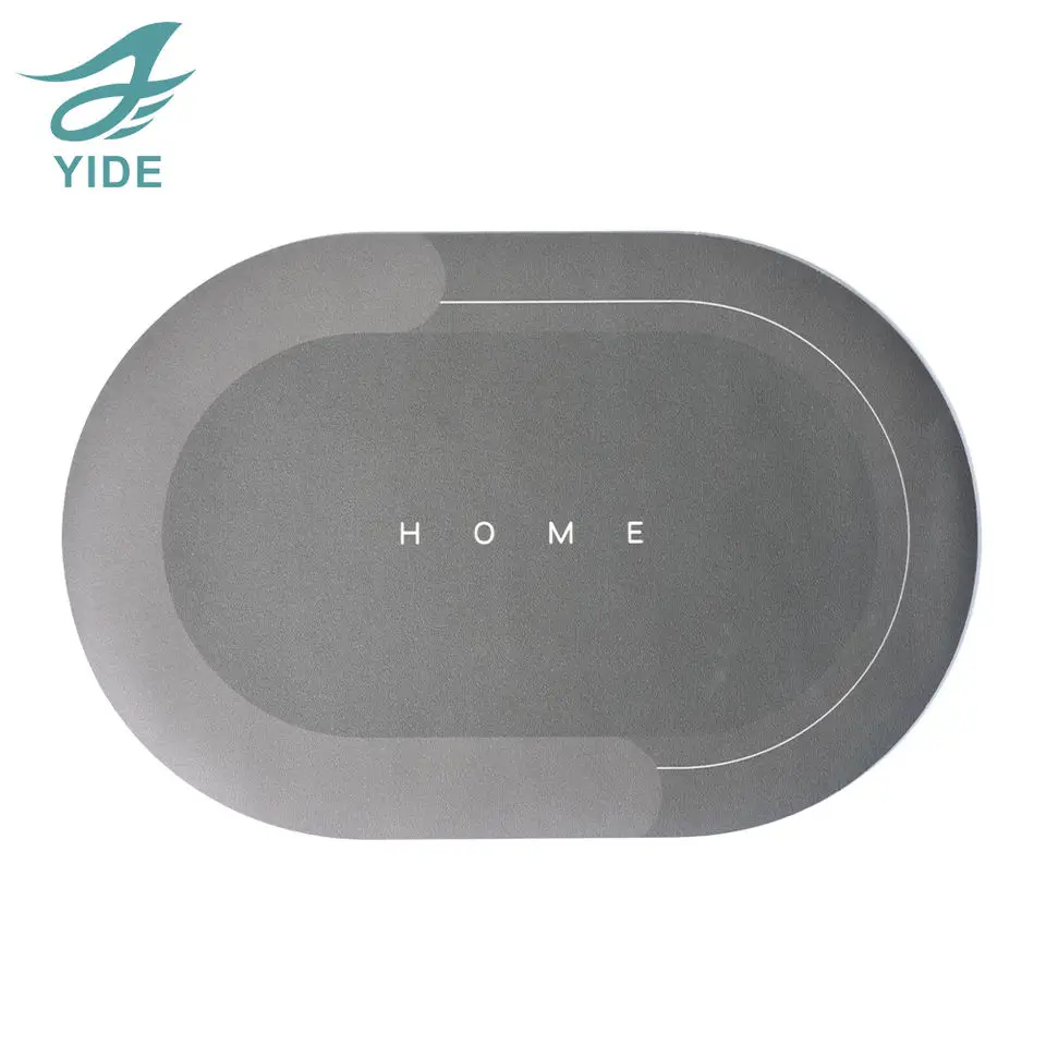 YIDE Factory Direct Newest Product diatom mud carpet Diatomite material bathroom anti slip diatom mud mat