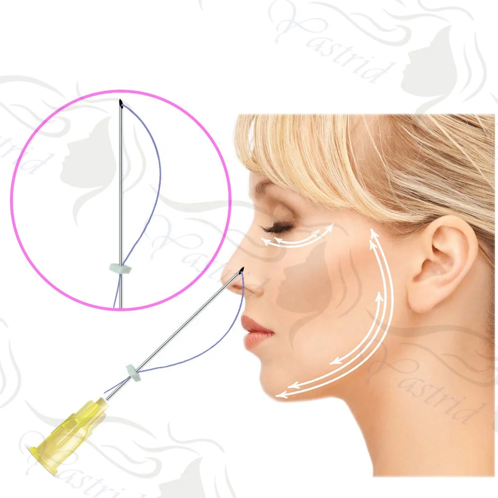 High quality yastrid pdo threads lifting smooth mono 25g 120mm with needle type