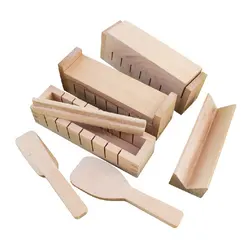 Excellent Sushi Tools Natural Beech Wood Sushi Maker Kit