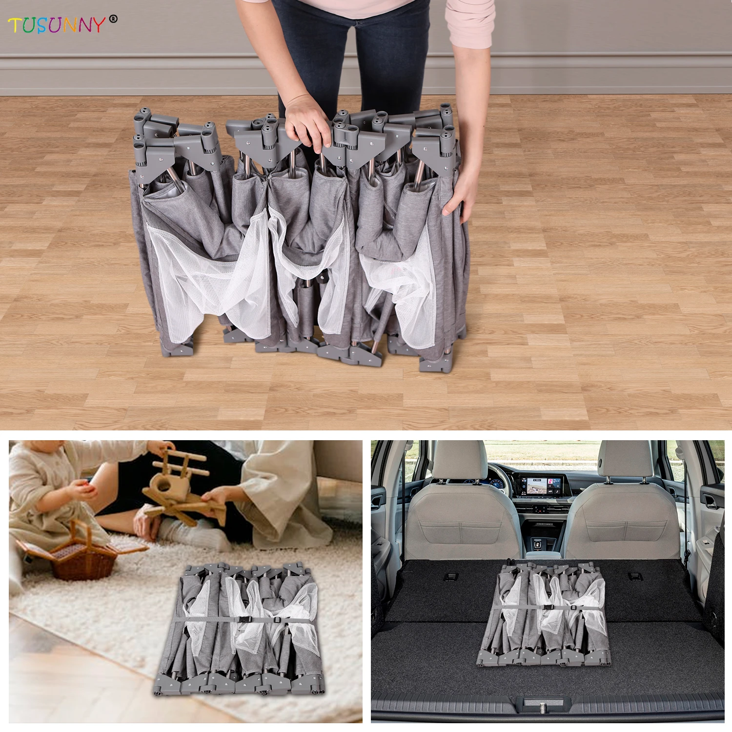 Deformable Folding Baby Playpen Baby Playpen Big Size Foldable Adult Play Yard For Baby