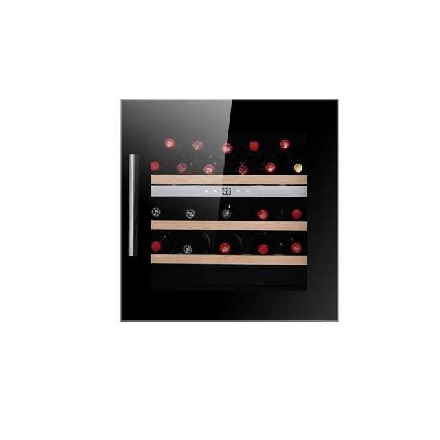 Compressor  built in  wine cooler for 30 bottles  fridge with all full glass door refrigerator