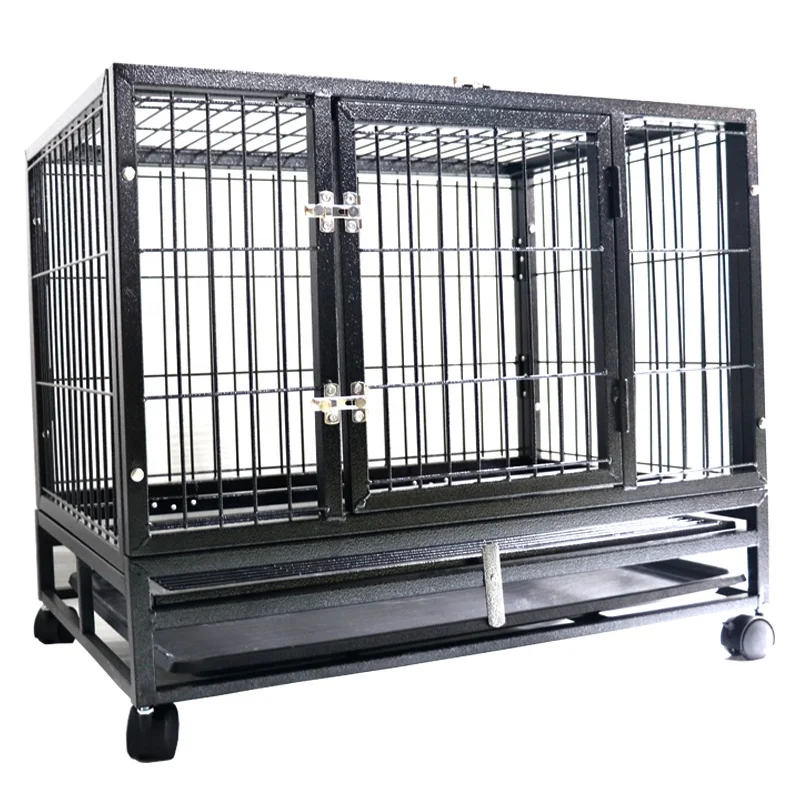 Heavy Duty dog crate  large folding Dog cage
